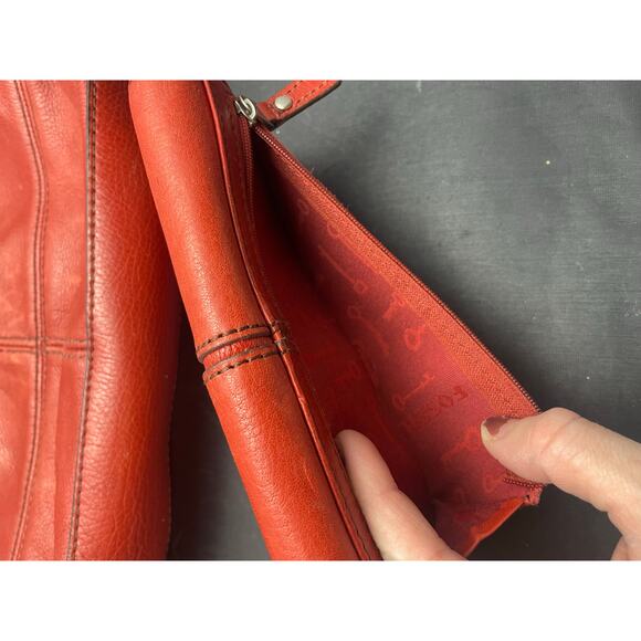 Vintage 1954 Fossil Maddox Long Live Crossbody Messenger Bag and Wallet - Picture 9 of 12